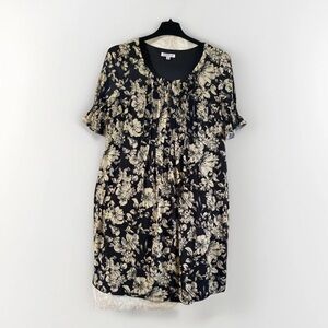 NorthStyle Black and Cream Asymmetrical Dress